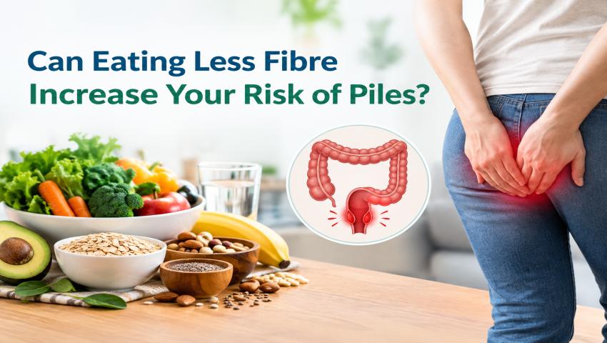 Can eating less fibre increase your risk of piles - high fibre foods and hemorrhoid illustration